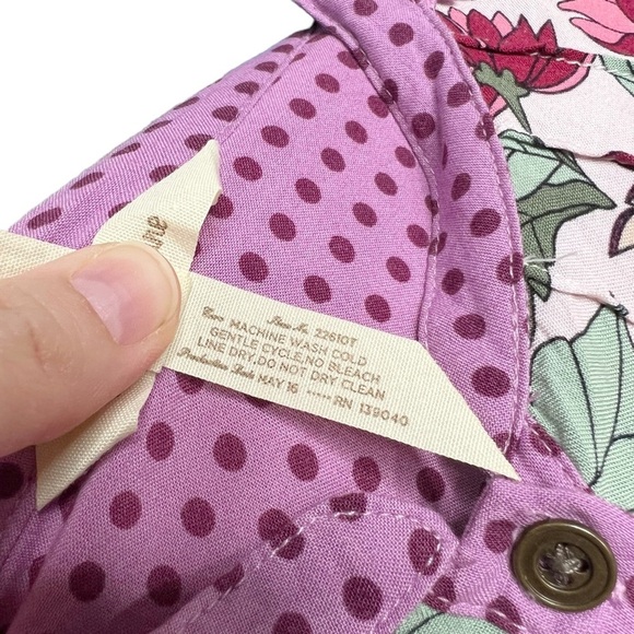 Matilda Jane Dusk Or Dawn Floral Rayon Popover Blouse - Picture 8 of 14